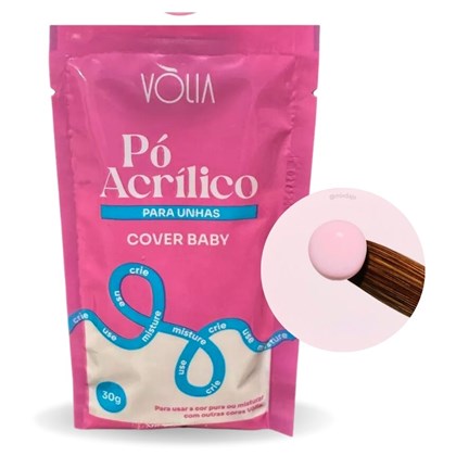 Pó Acrílico Cover Rosé 30g Vólia
