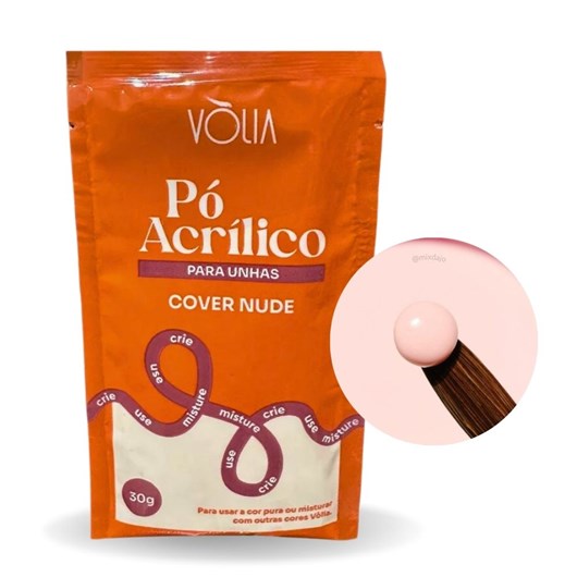 Pó Acrílico Cover Nude 30g Vólia