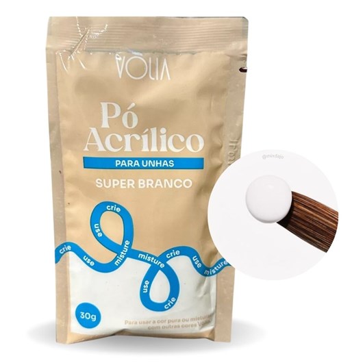 Pó Acrílico Super Branco 30g Vólia
