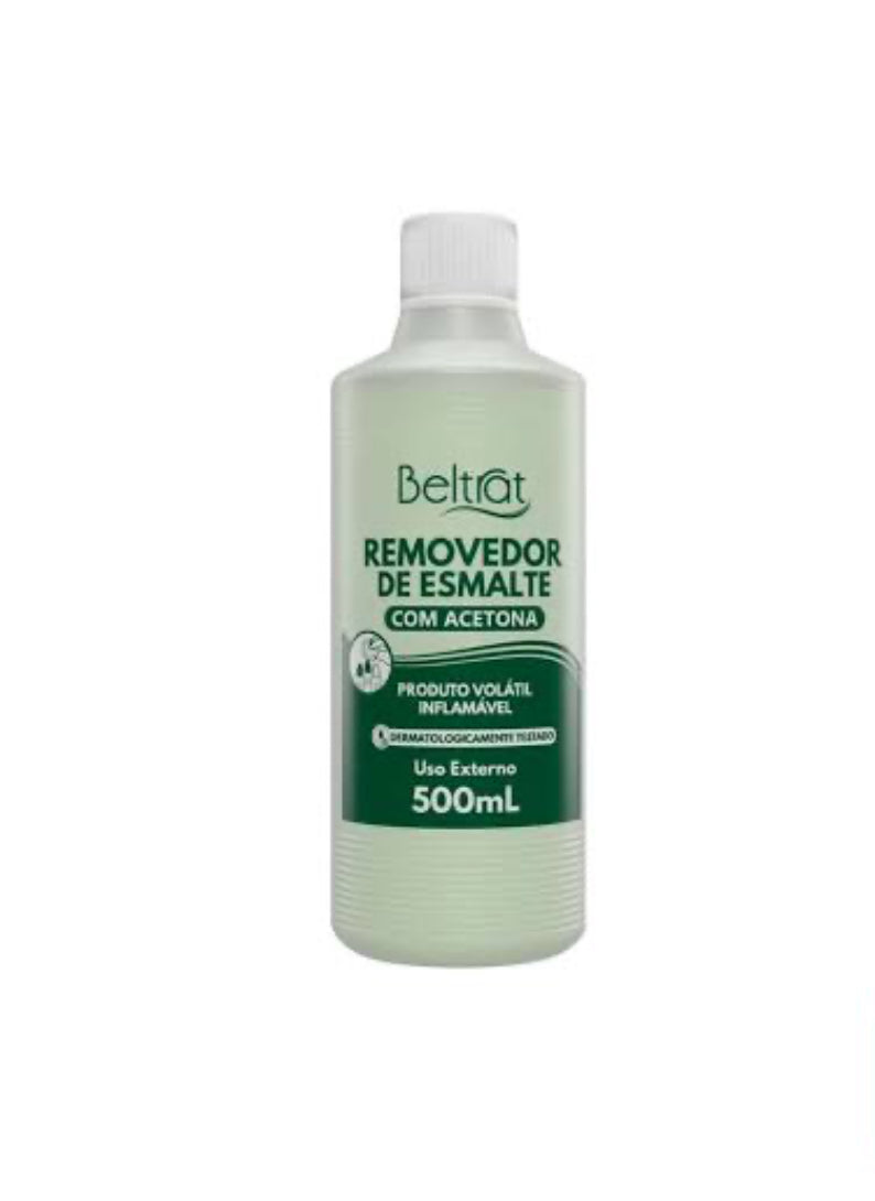 Removedor de esmaltes com acetona 500ml Beltrat