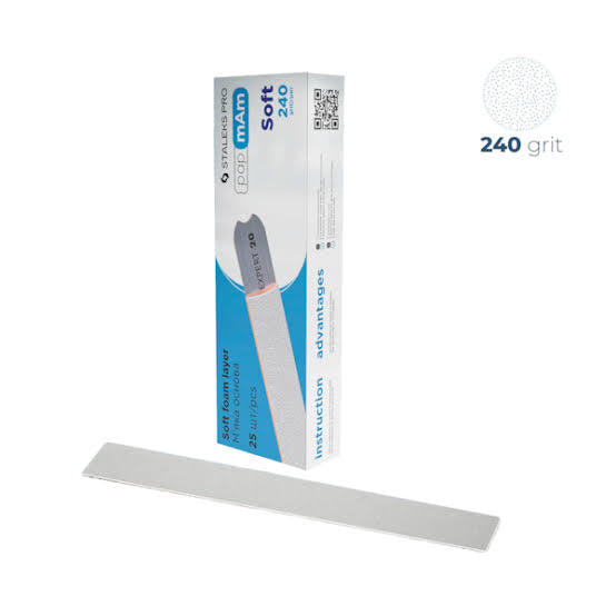 Lixa Refil de Inserção SoFT- papmam- Staleks Exclusive - Grão 240 - 25 unid. - DFCX-22-240