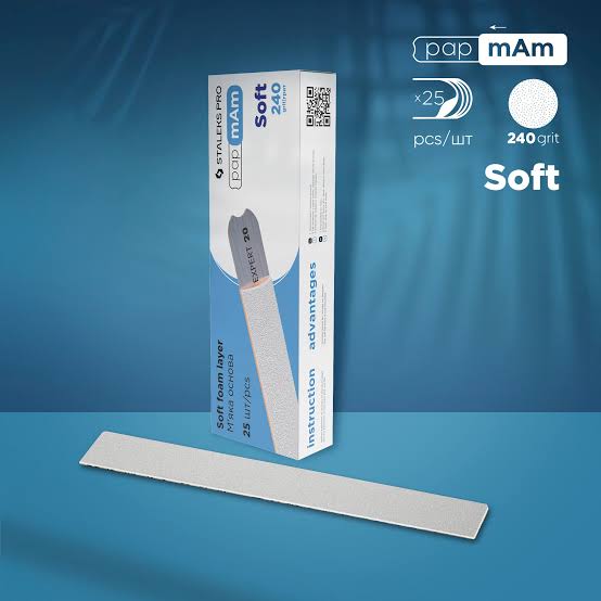 Lixa Refil de Inserção SoFT- papmam- Staleks Exclusive - Grão 240 - 25 unid. - DFCX-22-240