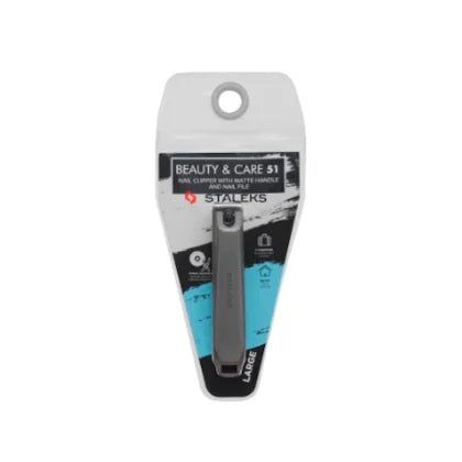 Corta-unhas grande com cabo mate e lima de unhas BEAUTY & CARE 51