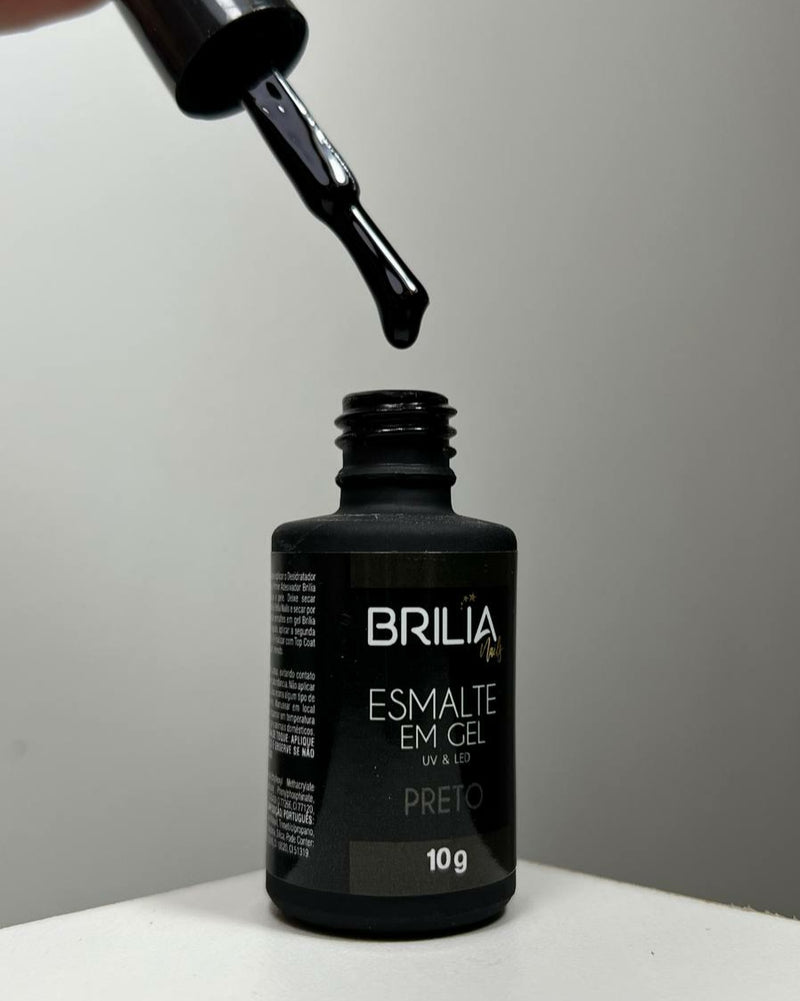 Esmalte em Gel (Preto) 10g BriliaNails