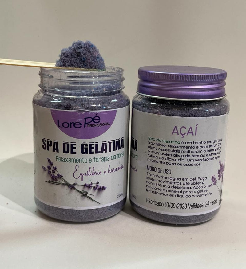 SPA de Gelatina (Açaí) 250g Lore Pé Profissional