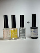 Kit Preparadores Vólia (Desidratador/Primer ácido/Primer sem ácido + (Brinde) Esmalte em Gel Azul Cinderela