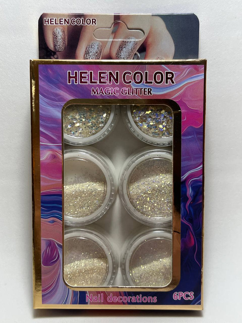 Caixa Magic Glitter 6pcs