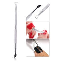 Espátula ponta dupla raspador e ponta para abrir a fibra