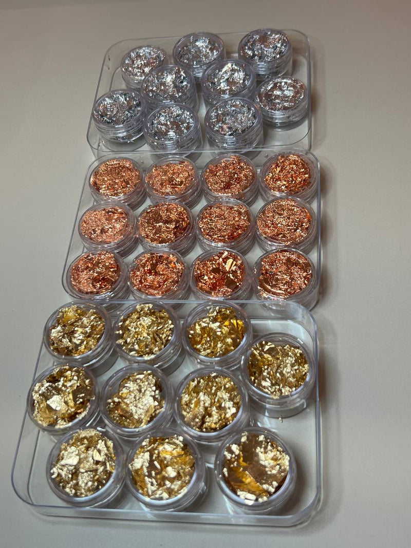 Folha de Ouro para decoração de unhas 1 unidade