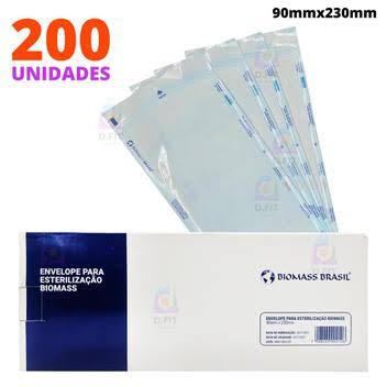 Envelope para esterilização Biomass caixa com 200 unid.