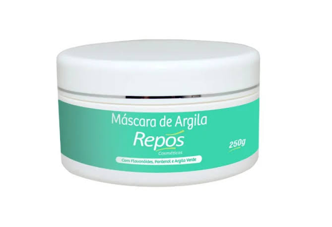 Máscara de Argila 250g com Flavonóides, Pantenol e Argila Verde Repós