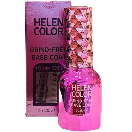 BASE COAT GRIND-FREE  (SOAK-OFF) -15ML - HELEN COLOR