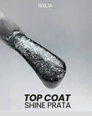 Top Coat Shine Prata (sem goma) 9g BriliaNails