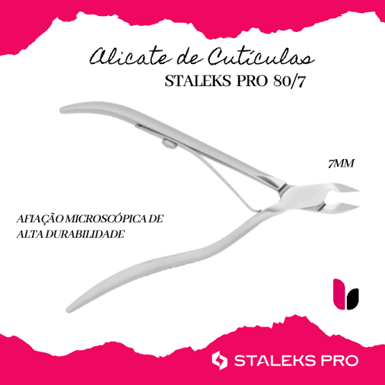 Alicate Profissional de Cutículas NS-80-7 linha Smart Staleks Pro