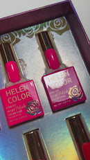 Kit 12 Esmaltes em Gel Cores Neon - Helen Color