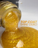 Top Coat Shine Ouro (sem goma) 9g BriliaNails