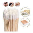 Palitos de madeira 10cm com algodão na ponta